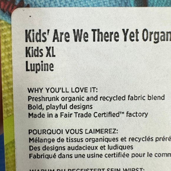 Cotopaxi Kids Are We There Yet Organic Graphic T-Shirt Size XL Lupine Blue NWT - Picture 4 of 11